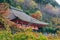 Kiyomizu-dera temple is aÂ zenÂ buddhist templeÂ in autum season and one of the most popular buildings inÂ Kyoto